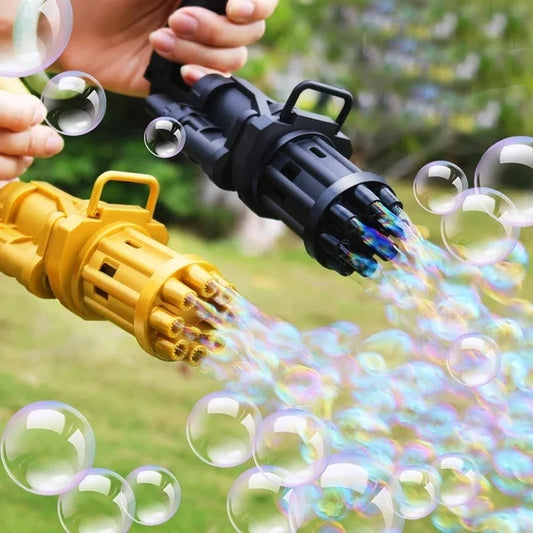 Gatling Automatic Water Bubble Gun Toy For Kids