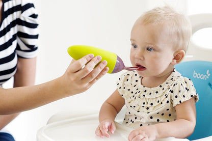 Silicone Baby Spoon Feeder squeezy Baby Food Dispensing Spoon
