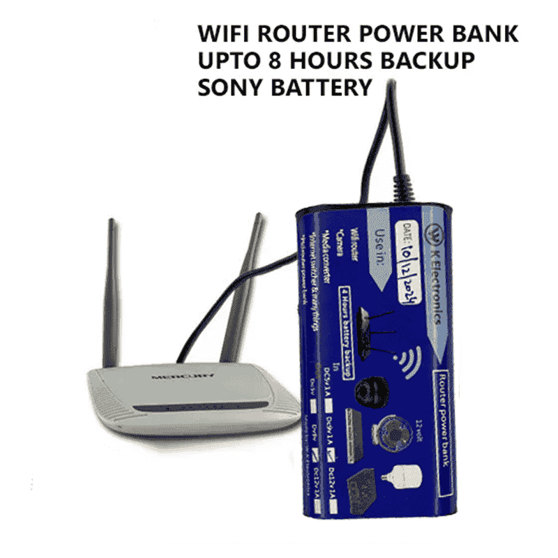 ( FREE HOME DELIVERY ) WiFi Router UPS Power Bank 9 Volts  - 4 Hours Guaranteed Backup - Tp Link Tenda PTCL & Other Routers