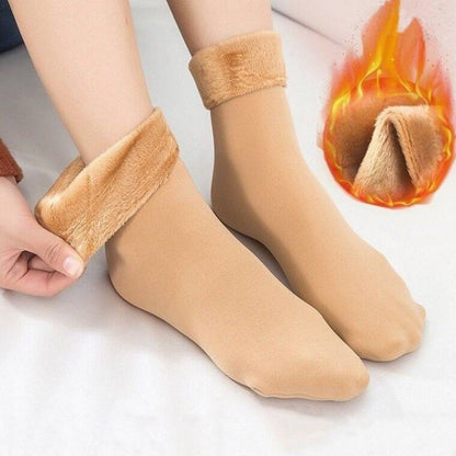 2 Pairs Ladies Velvet Cashmere Warm Socks For Ladies– Thick Wool Socks for Autumn, Winter, Spring