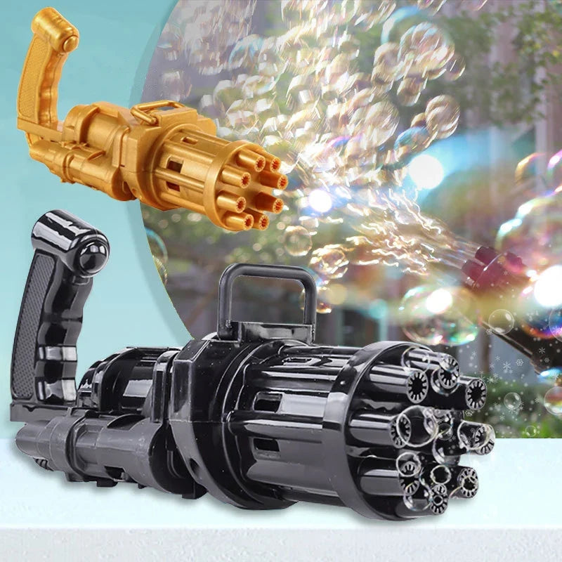 Gatling Automatic Water Bubble Gun Toy For Kids