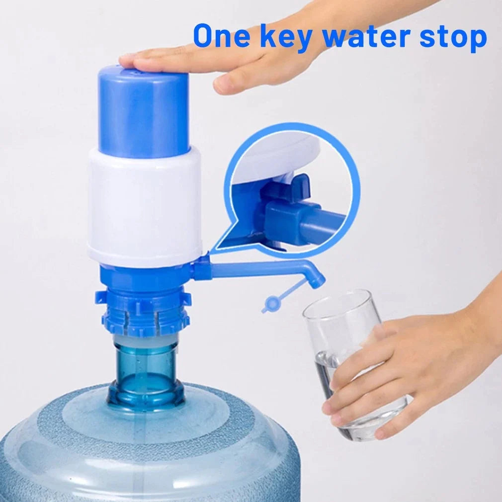 Portable Bottled Water Pump Plastic Manual Hand Press Drinking Water Dispenser Hand Press Water Pump