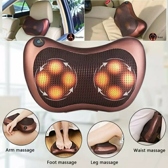 (free home delivery) Multifunctional Body Pillow Massager With Heat, Deep Tissue Kneading, Electric Back Massager