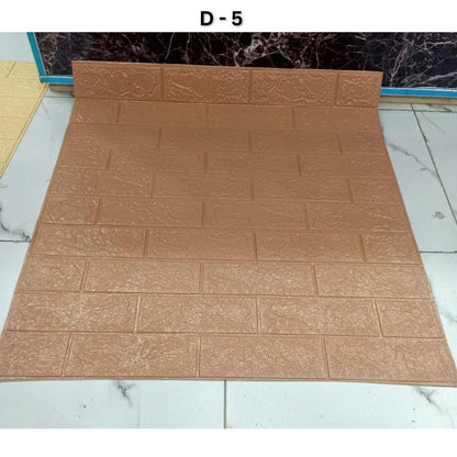 3D Brick Design Self-Adhesive Waterproof Foam Sheet 3D PE Foam Wallpaper