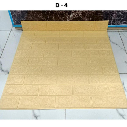 3D Brick Design Self-Adhesive Waterproof Foam Sheet 3D PE Foam Wallpaper