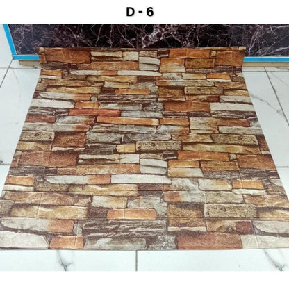 3D Brick Design Self-Adhesive Waterproof Foam Sheet 3D PE Foam Wallpaper