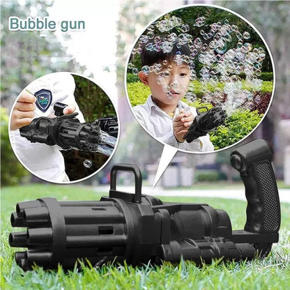 Gatling Automatic Water Bubble Gun Toy For Kids