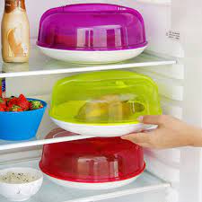 Dustproof Microwave Oven Dish Plate Steam Splash proof Cover Food