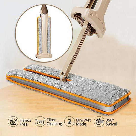 Double Sided Lazy Mop With Self-Wringing Ability