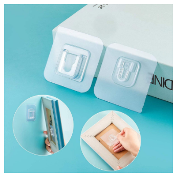 Double Sided Adhesive Wall Hooks - Transparent