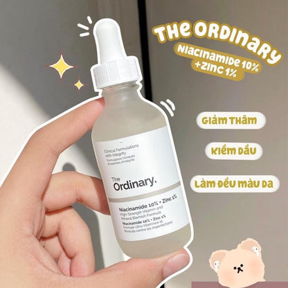 (FREE HOME DELIVERY) The Ordinary Niacinamide 10% + Zinc 1% – 30ml Serum For All Skin Types