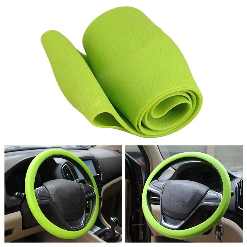 Soft Silicone Car Steering Wheel Cover Non-Slip Car Decoration Steering Wheel Cover