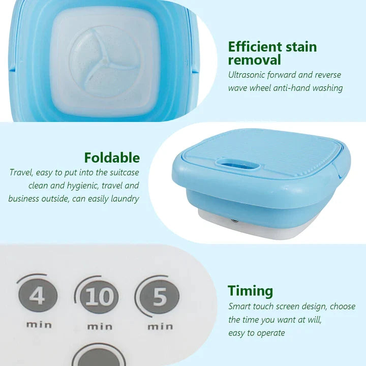 Portable Folding Washing  Machine with Dryer [Free home delivery]